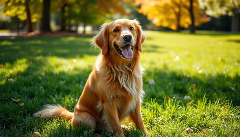 adult red golden retriever