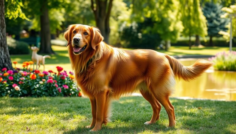 average weight of red golden retriever