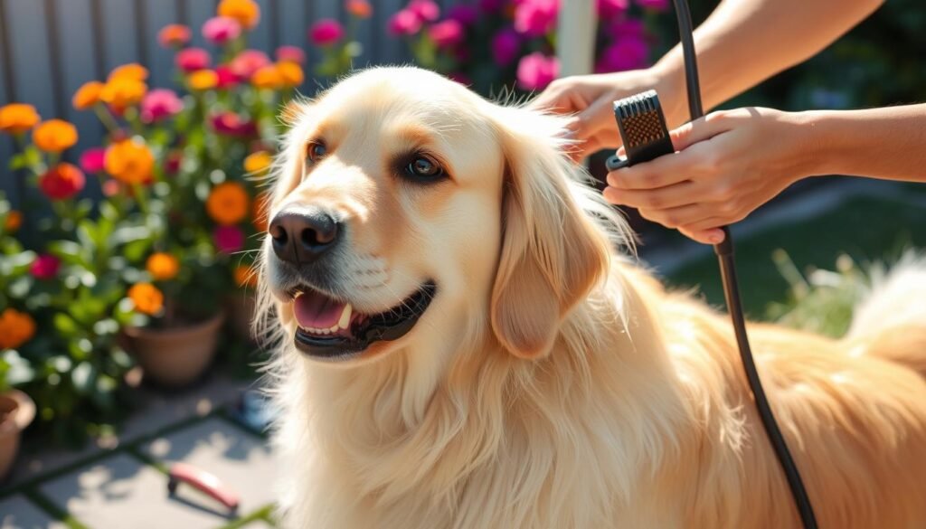 golden retriever grooming