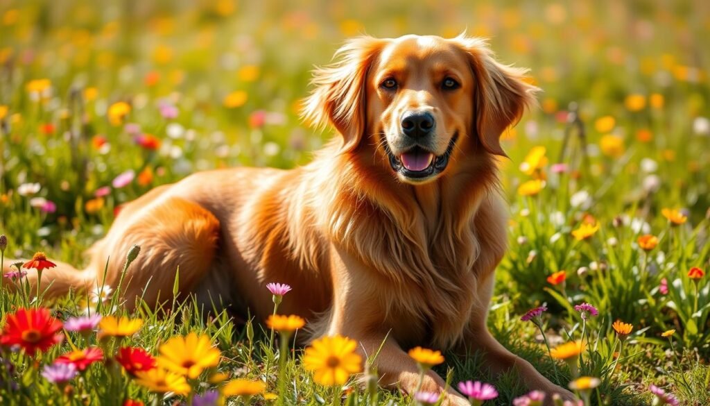 red golden retriever