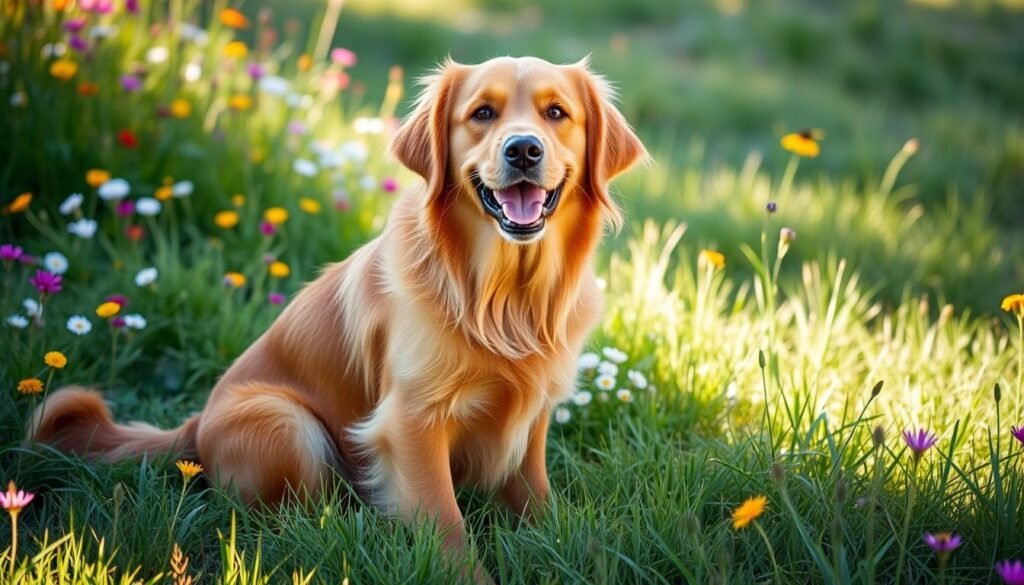 red golden retriever