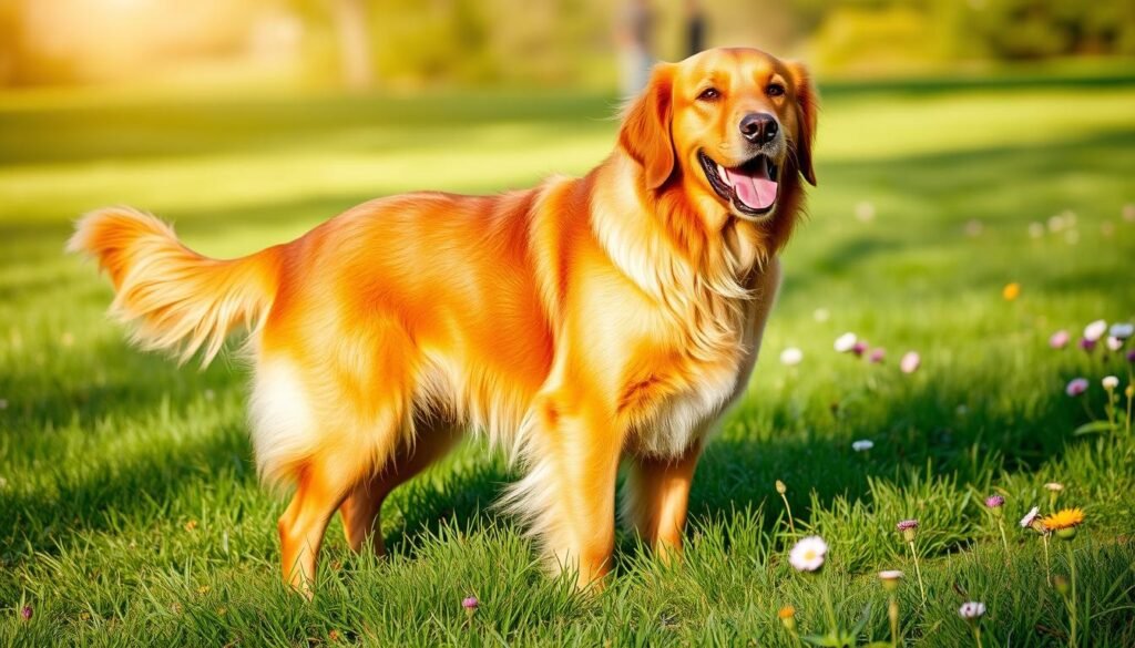 red golden retriever