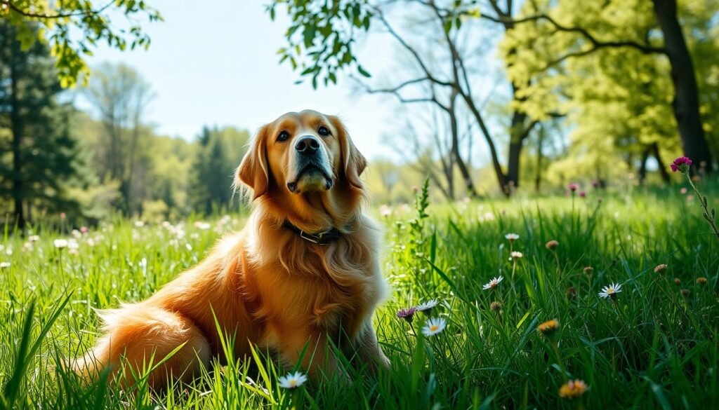 red golden retriever