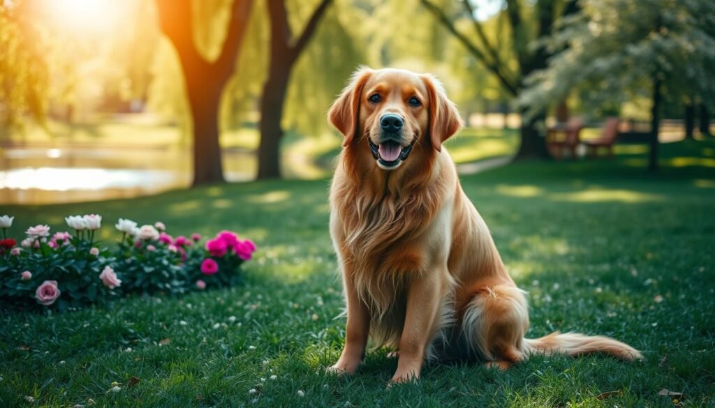 red golden retriever