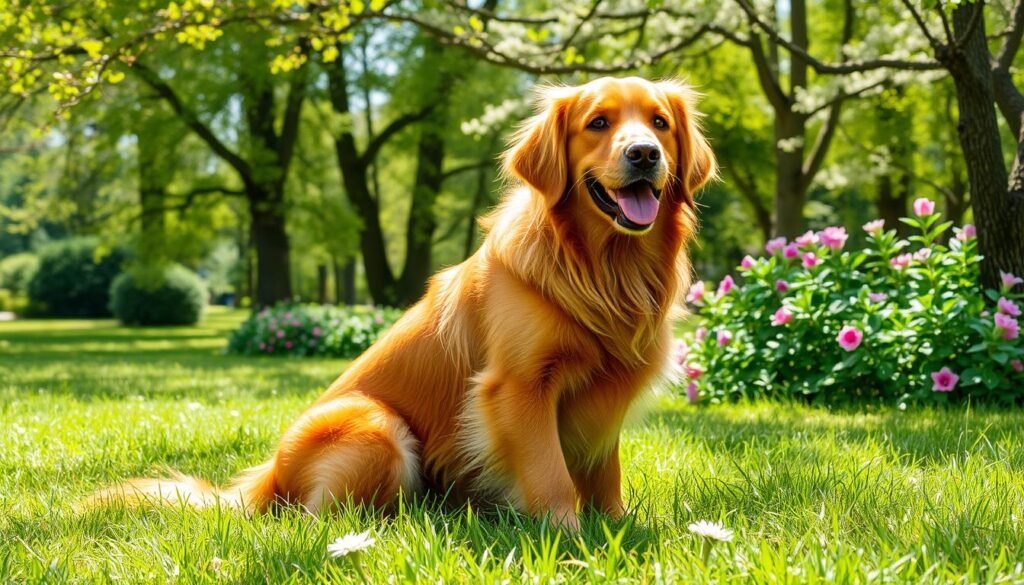 red golden retriever