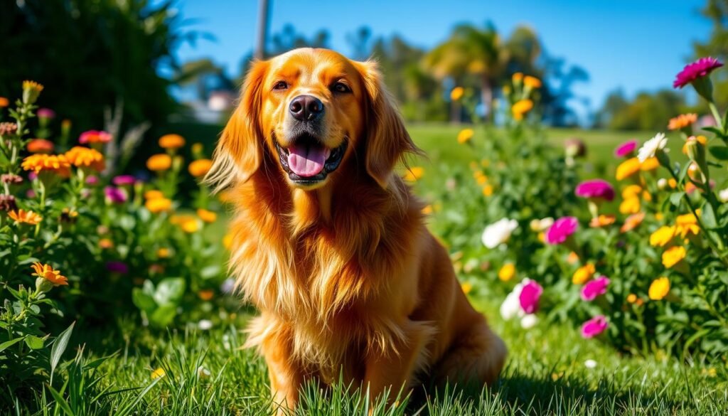 red golden retriever