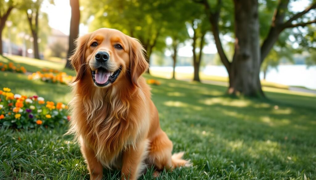 red golden retriever