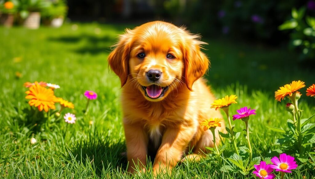 red golden retriever