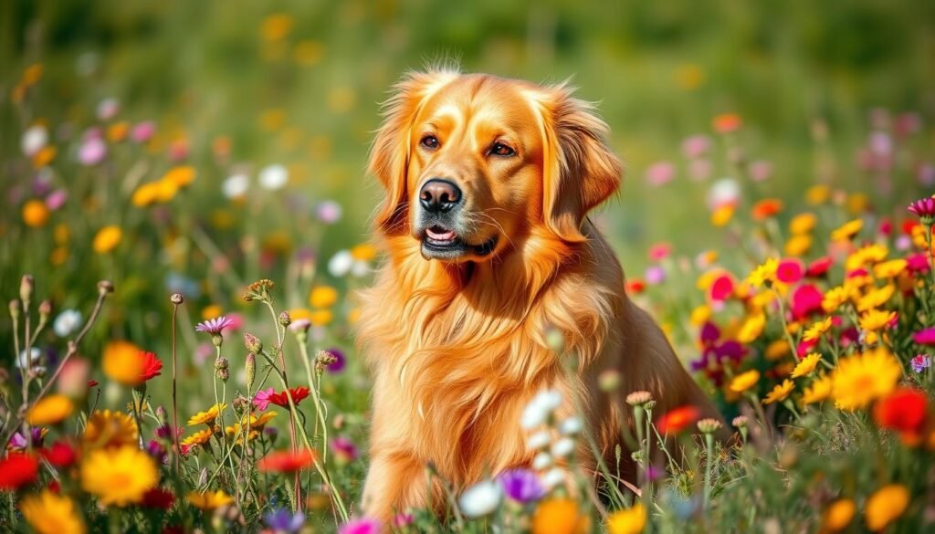 red golden retriever