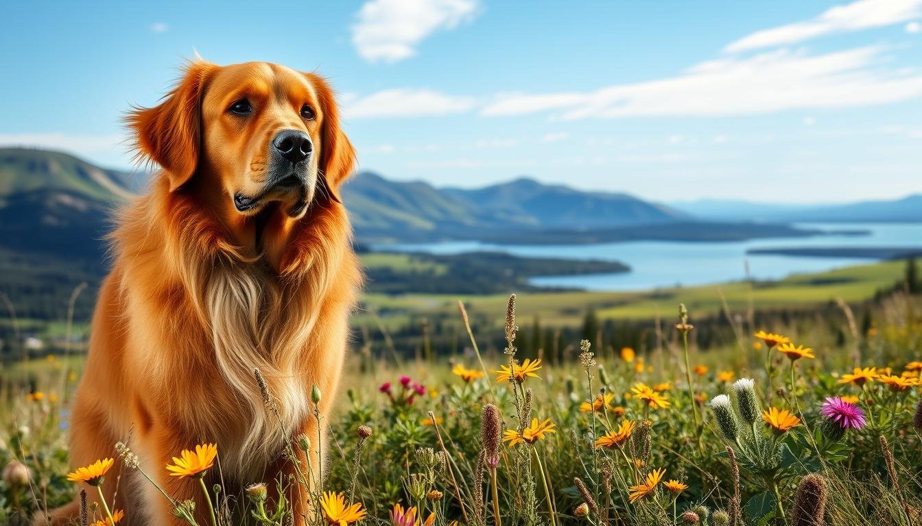 red golden retriever alberta