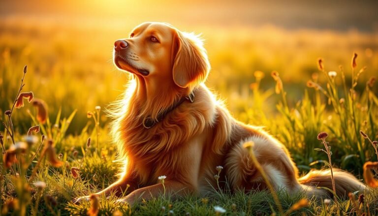 red golden retriever art