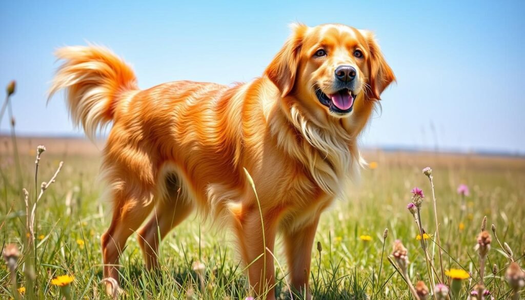 red golden retriever aussie mix