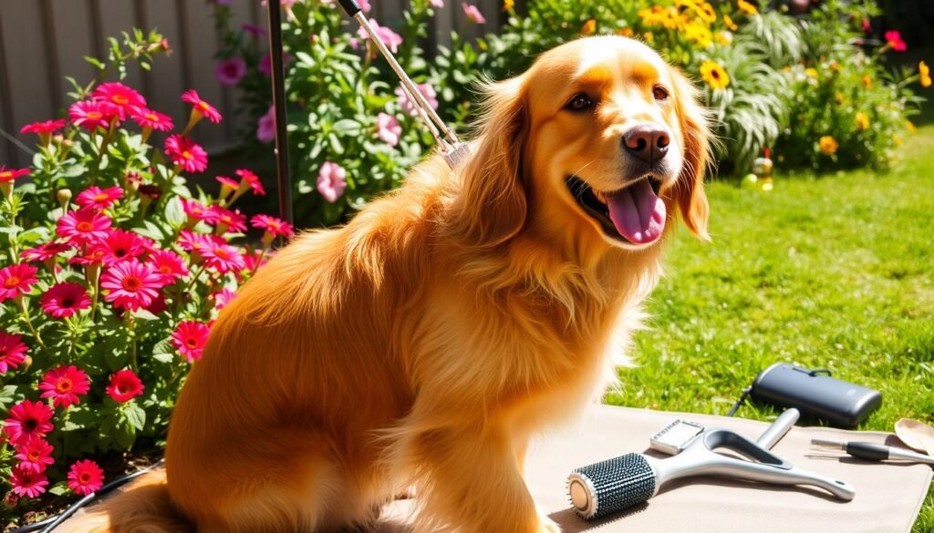 red golden retriever care