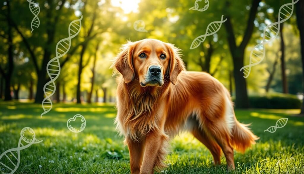 red golden retriever genetic health