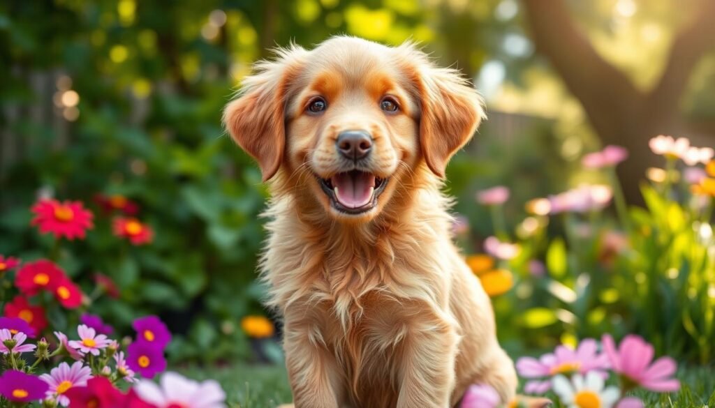 red golden retriever puppy