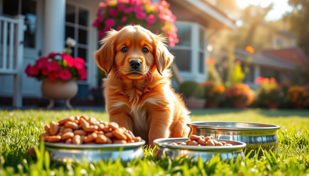 red golden retriever puppy