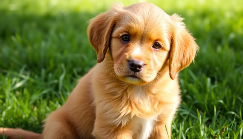 red golden retriever puppy coat colors