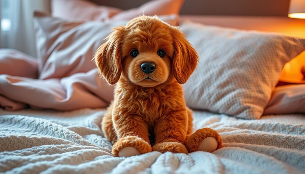 red golden retriever stuffed animal