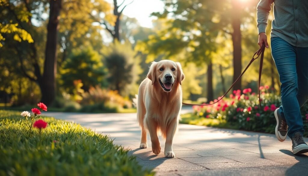 senior dog exercise